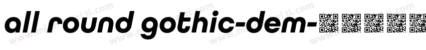 all round gothic-dem字体转换